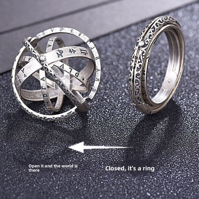 Transformable Astronomical Ring Necklace