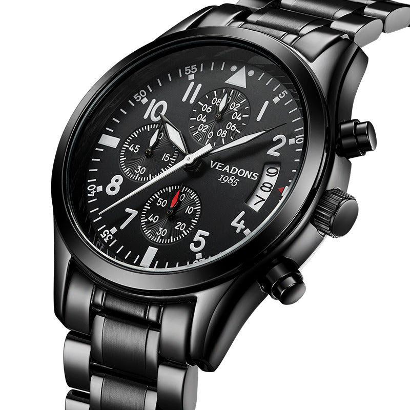 Quartz Watch, Multifunctional Luminous Waterproof Men's Watch